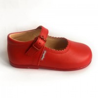 500 Red Leather Mary Jane 